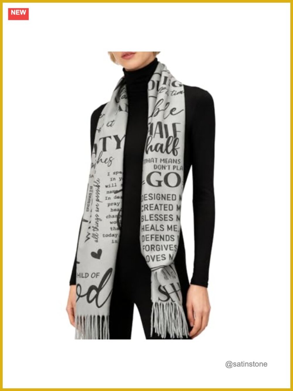 Prayer Shawl for Women Christian Wrap Pashmina
